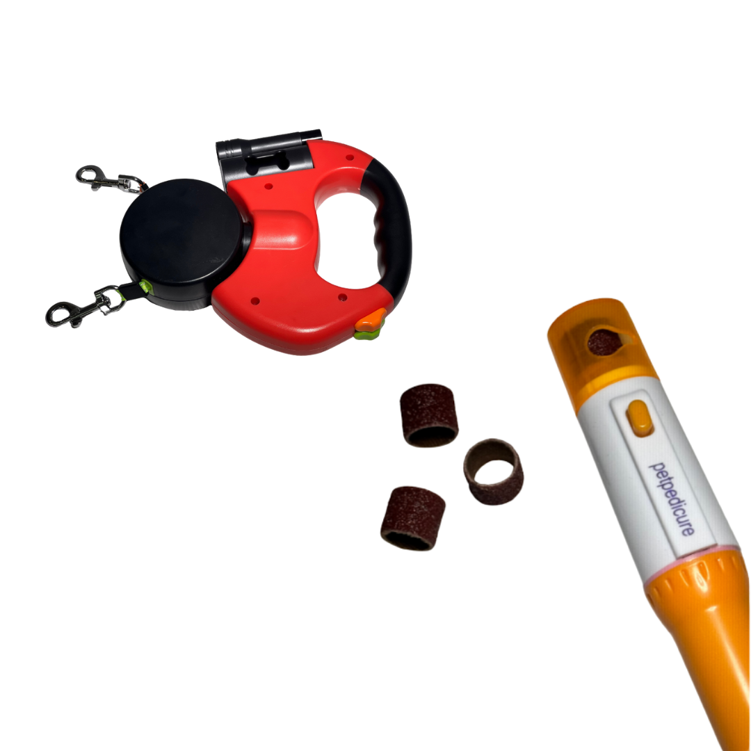 Combo correa y amolador para mascotas