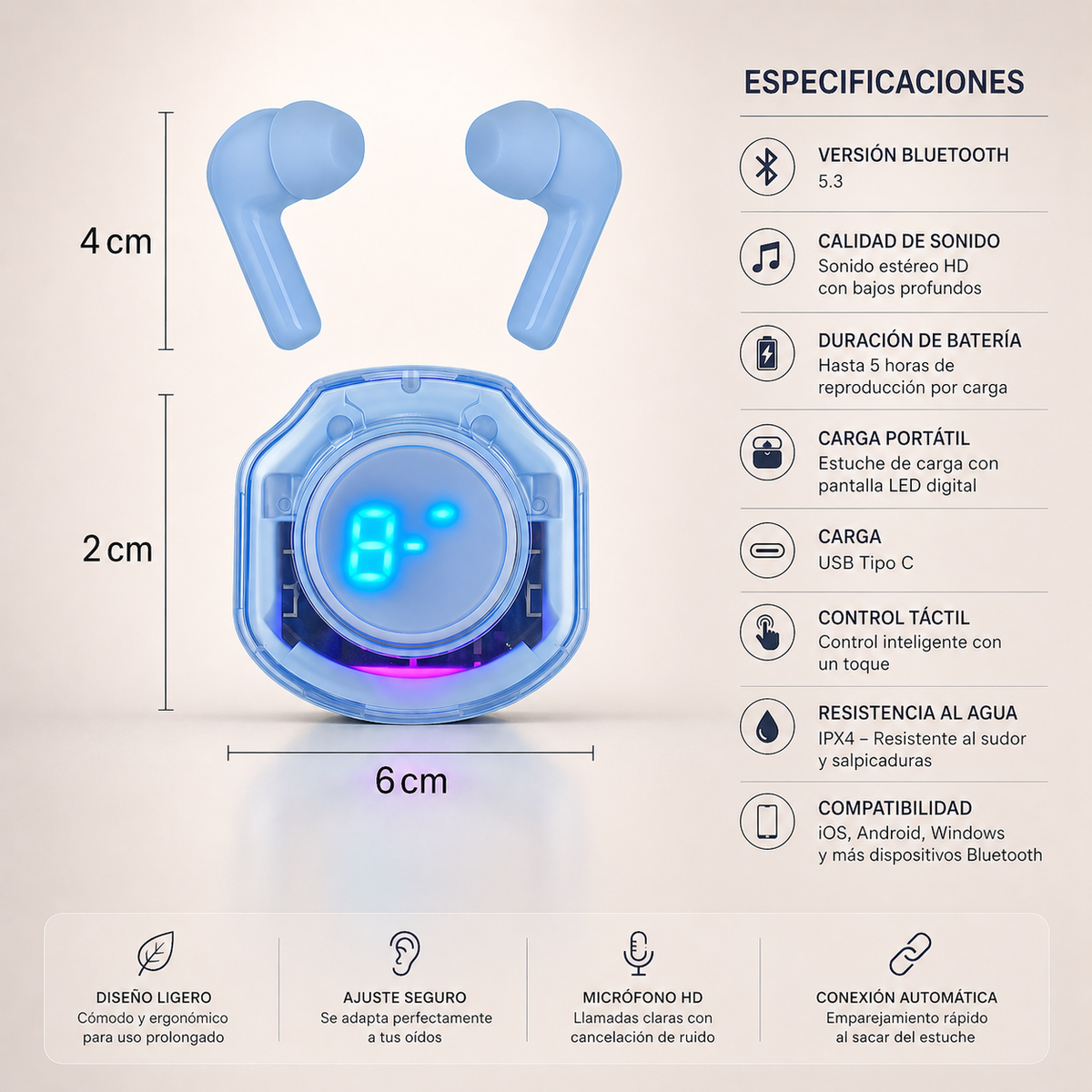 Audifonos inalambricos