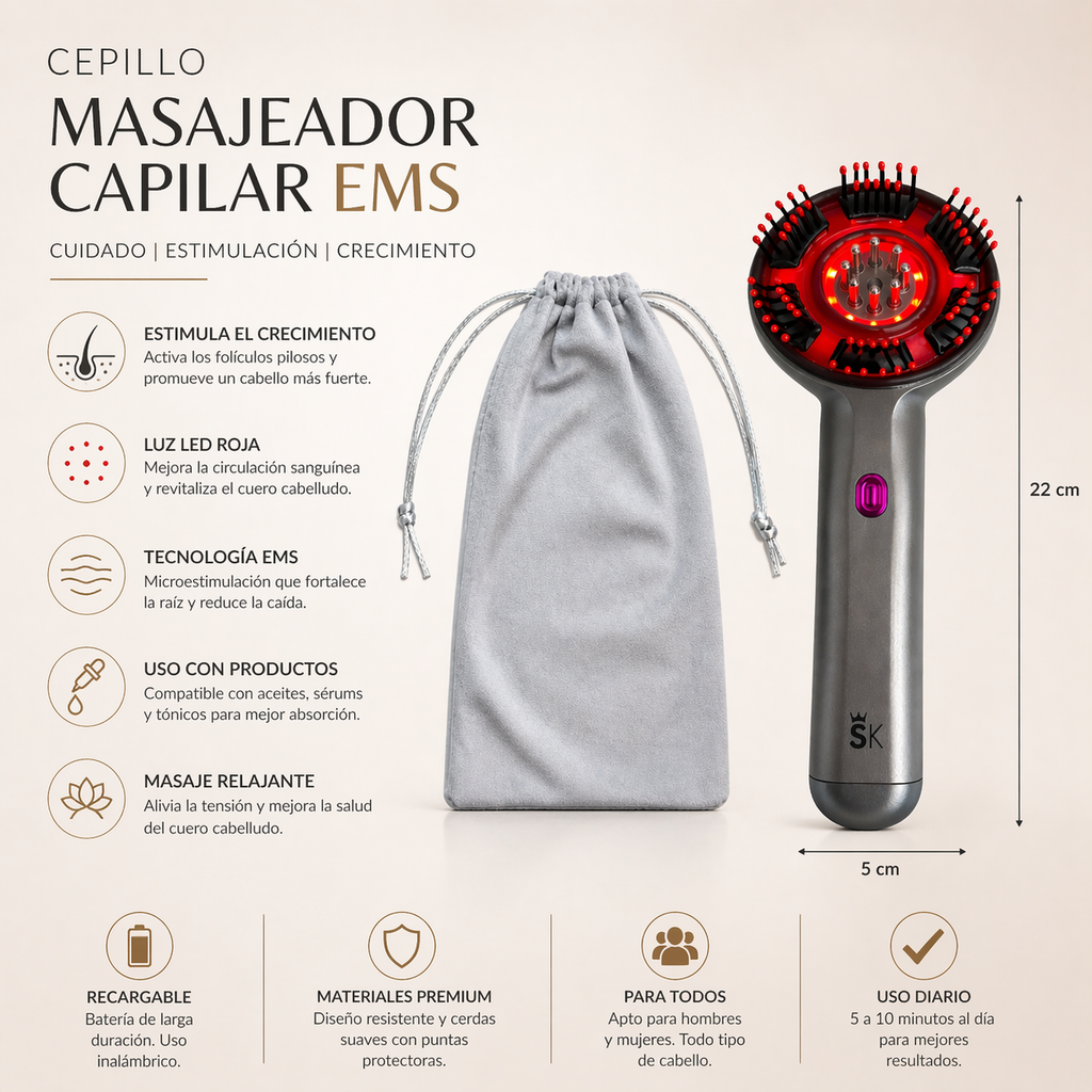 Cepillo masajeador de cabeza